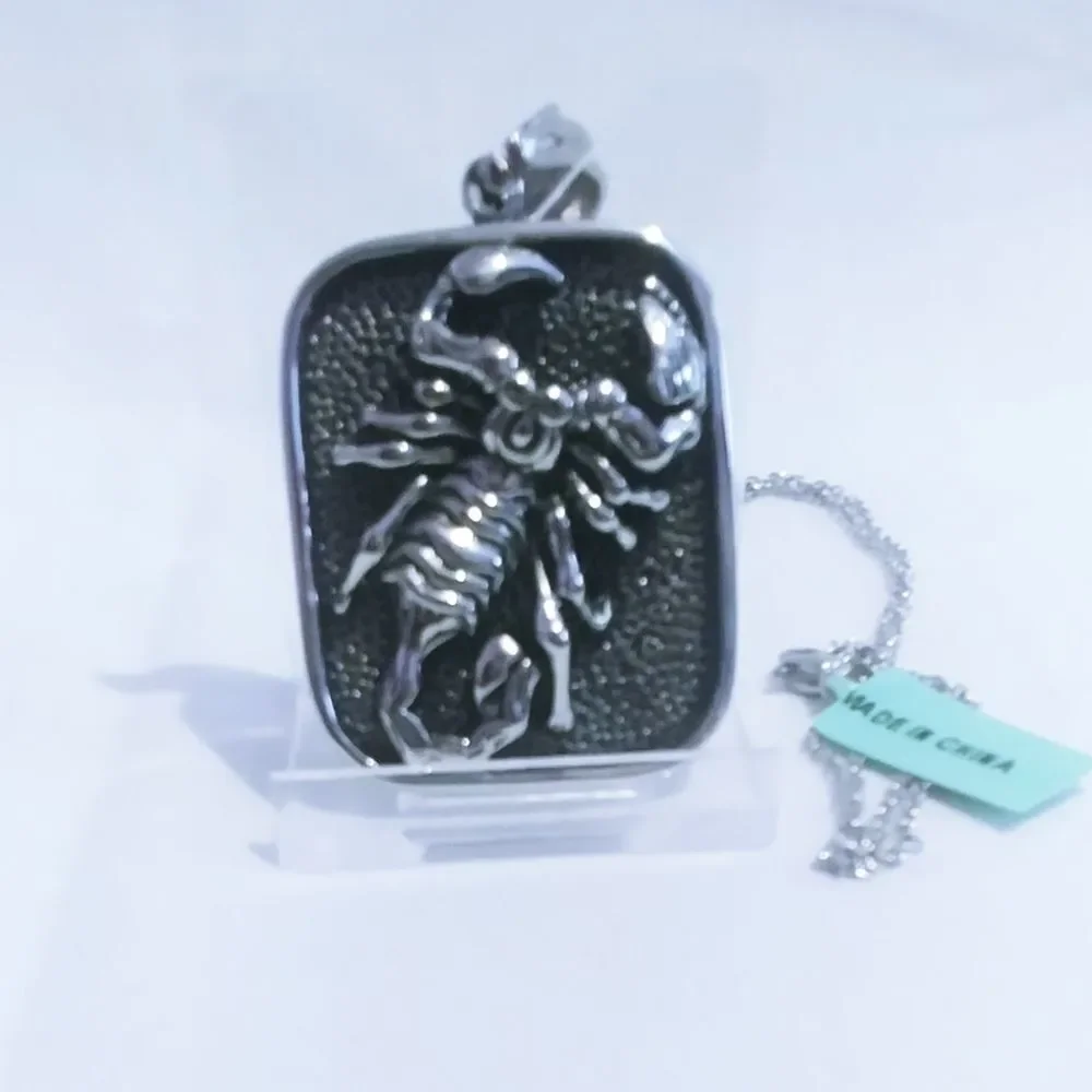 Scorpion Pendant 20 in Chain